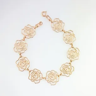 PULSEIRA ELO FLORES VAZADA FEMININA