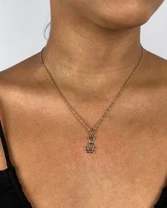 PINGENTE GATO LISO VAZADO