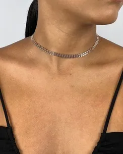 CORRENTE CHOKER RABO DE PEIXE