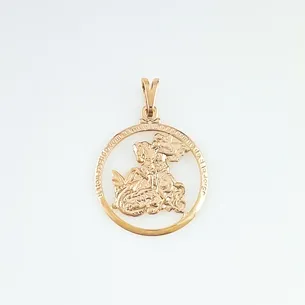 PINGENTE MANDALA SAO JORGE VAZADA