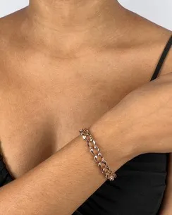 PULSEIRA ELOS LISO E VAZADO FEMININA