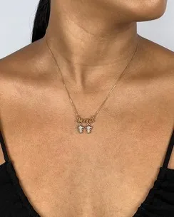 GARGANTILHA FILHAS CANGA MAE E DUAS MENINAS