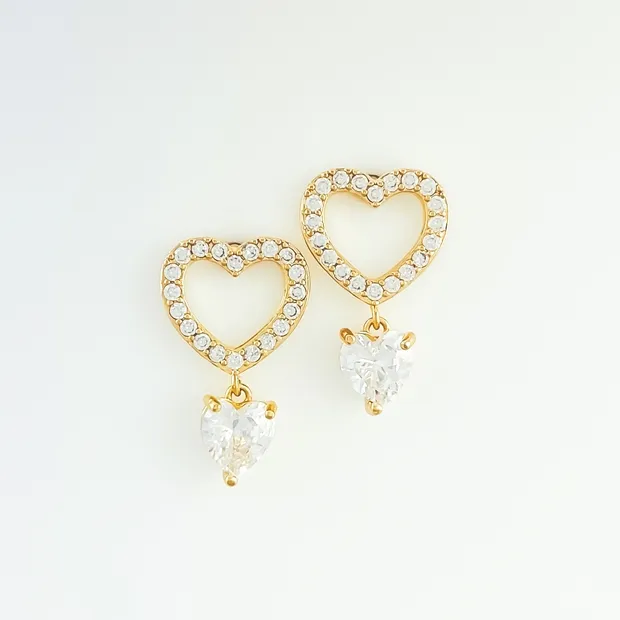 BRINCO CORACAO CRAVEJADO COM ZIRCONIA CORACAO