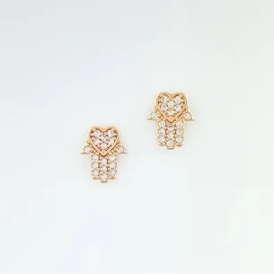 BRINCO MAO DE DEUS CRAVEJADA MICRO ZIRCONIA