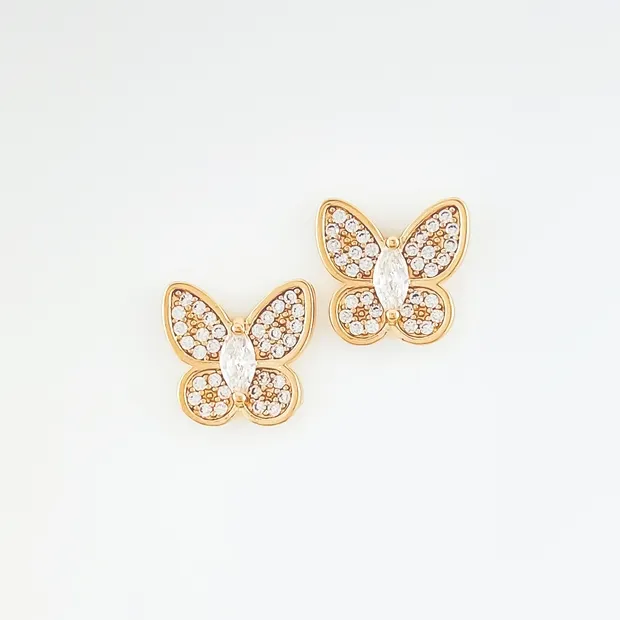 BRINCO BORBOLETA CRAVEJADA MICRO ZIRCONIA