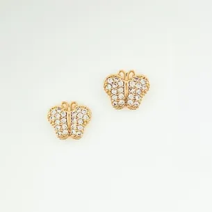 BRINCO BORBOLETA CRAVEJADA MICRO ZIRCONIA