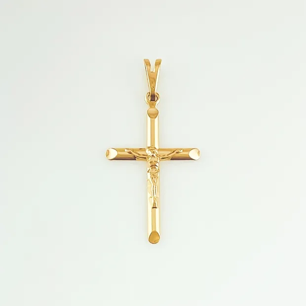 PINGENTE CRUCIFIXO COM IMAGEM