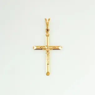 PINGENTE CRUCIFIXO COM IMAGEM