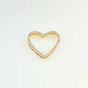 PINGENTE CORACAO CRAVEJADO MICRO ZIRCONIA