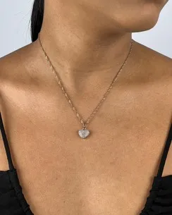 PINGENTE CORACAO CRAVEJADO MICRO ZIRCONIA