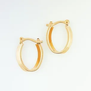 BRINCO ARGOLA OVAL LISA PEQUENA
