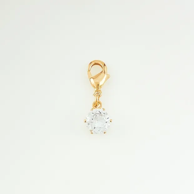 PINGENTE ZIRCONIA PARA CORRENTE, PULSEIRA E TORNOZELEIRA.
