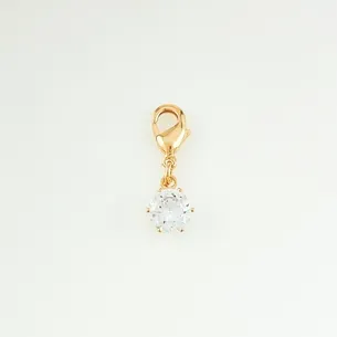 PINGENTE ZIRCONIA PARA CORRENTE, PULSEIRA E TORNOZELEIRA.