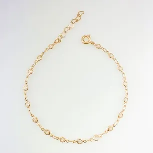 PULSEIRA COM ZIRCONIA CRISTAL FEMININA