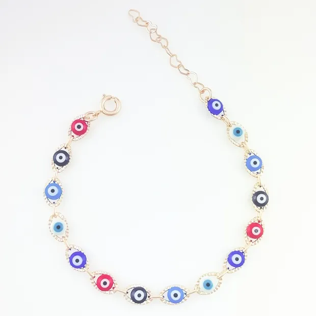 PULSEIRA OLHO GREGO COLORIDO FEMININA