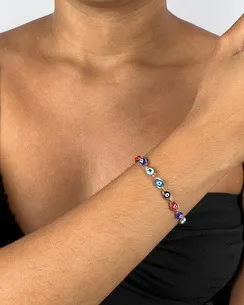 PULSEIRA OLHO GREGO COLORIDO FEMININA