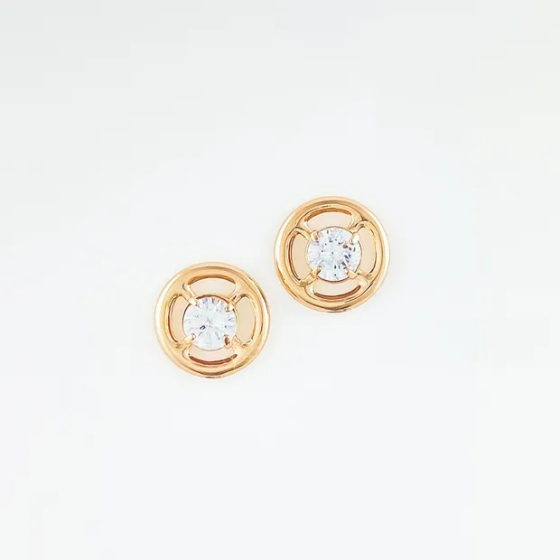 BRINCO REDONDO VAZADO COM ZIRNONIA