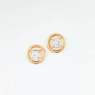 BRINCO REDONDO VAZADO COM ZIRNONIA