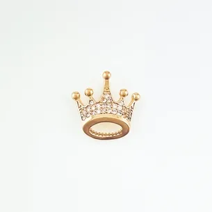 PINGENTE COROA CRAVEJADA MICRO ZIRCONIA
