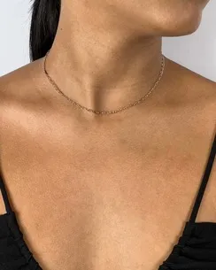 CORRENTE CHOKER DIAMANTADA LISA
