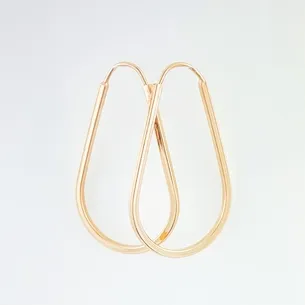 BRINCO ARGOLA GOTA LISA