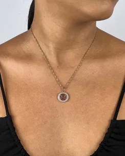 PINGENTE LETRA CRAVEJADA MICRO ZIRCONIA