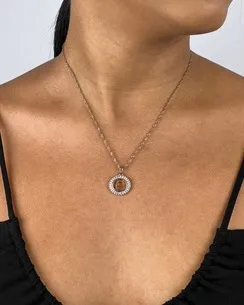 PINGENTE LETRA CRAVEJADA MICRO ZIRCONIA