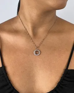 PINGENTE LETRA CRAVEJADA MICRO ZIRCONIA