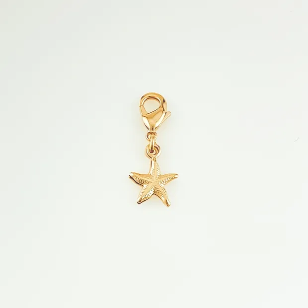 PINGENTE ESTRELA DO MAR PARA CORRENTE, PULSEIRA E TORNOZELEIRA.