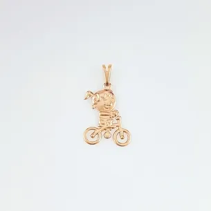 PINGENTE MENINA NA BICICLETA