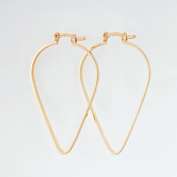 BRINCO ARGOLA GOTA LISA