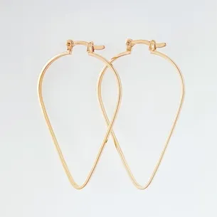 BRINCO ARGOLA GOTA LISA