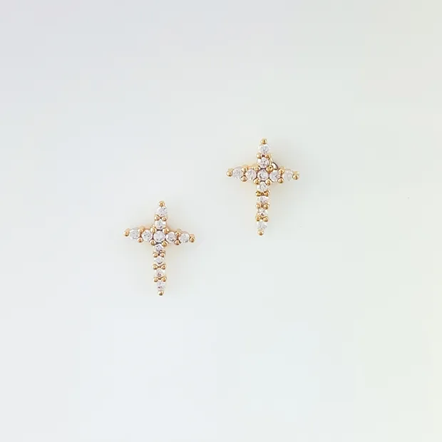 BRINCO CRUZ CRAVEJADO MICRO ZIRCONIA