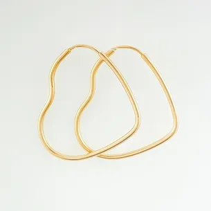 BRINCO ARGOLA CORACAO LISO MEDIO