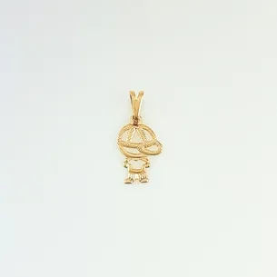 PINGENTE MENINO ESTAMPADO VAZADO