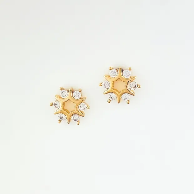 BRINCO CIRCULO VAZADO COM MICRO ZIRCONIA