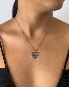 PINGENTE CORACAO ESTAMPADO COM FE