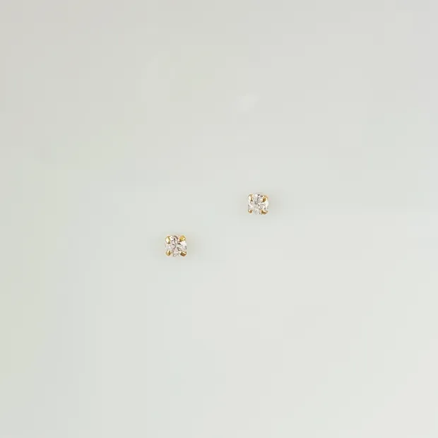 BRINCO PONTO DE LUZ ZIRCONIA SEGUNDO FURO OU INFANTIL