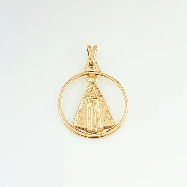PINGENTE MANDALA NOSSA SENHORA ESTAMPADA
