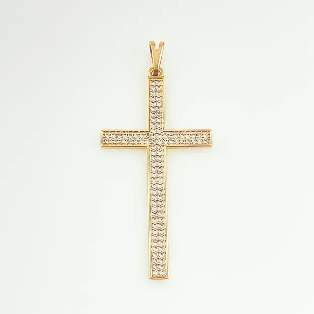 PINGENTE CRUZ CRAVEJADA MICRO ZIRCONIA
