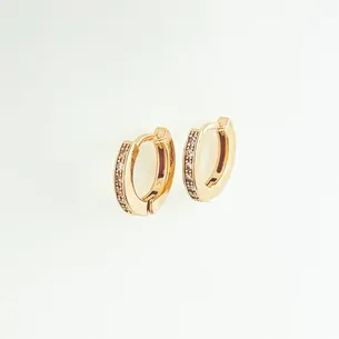 BRINCO ARGOLINHA CRAVEJADA MICRO ZIRCONIA