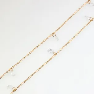 GARGANTILHA COM GOTAS DE ZIRCONIA