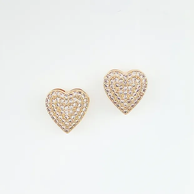 BRINCO CORACAO CRAVEJADO MICRO ZIRCONIA