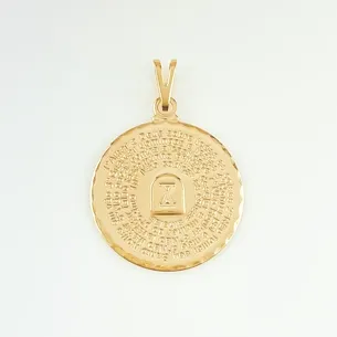 PINGENTE MANDALA COM DEZ MANDAMENTOS