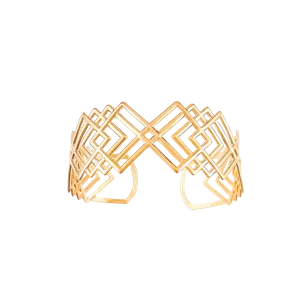 BRACELETE COM LOSANGO LISO VAZADO