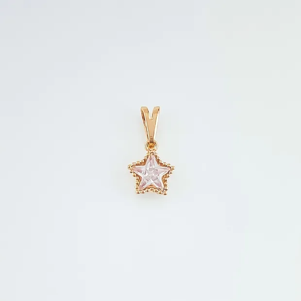 PINGENTE ESTRELA PONTO DE LUZ ZIRCONIA