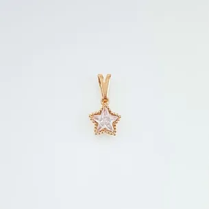 PINGENTE ESTRELA PONTO DE LUZ ZIRCONIA