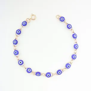 PULSEIRA OLHO GREGO AZUL FEMININA