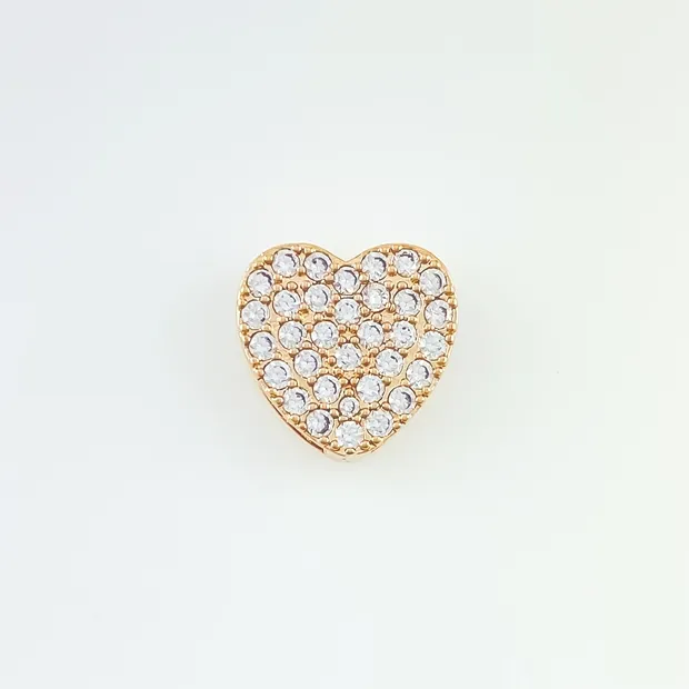 PINGENTE CORACAO CRAVEJADO MICRO ZIRCONIA