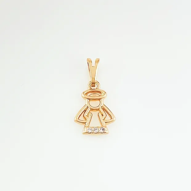 PINGENTE ANJO VAZADO COM MICRO ZIRCONIA